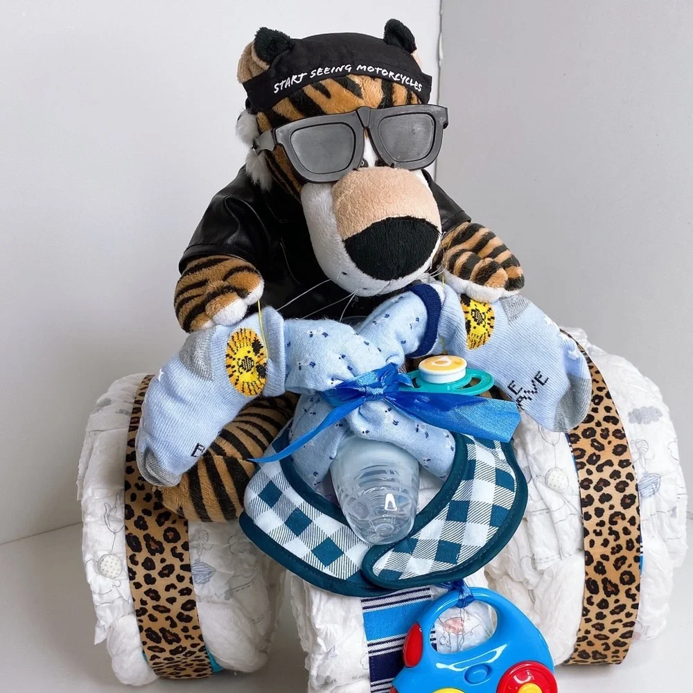 Motorcycle Diaper Cake
